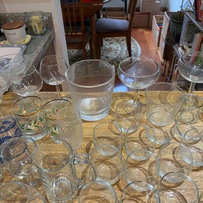 Box Lot Of Glassware (K)