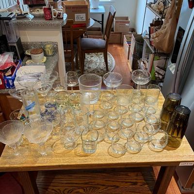 Box Lot Of Glassware (K)