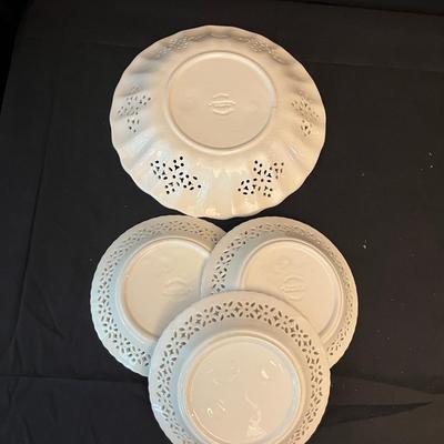 Leedsware Creamware Pottery Dishes (DR-MG)