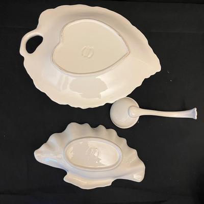 Leedsware Creamware Pottery Dishes (DR-MG)