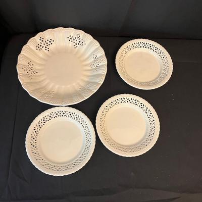Leedsware Creamware Pottery Dishes (DR-MG)