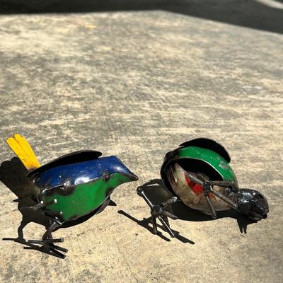 Whimsical Reclaimed Metal Bird Art & More Yard Art (DR-RG)