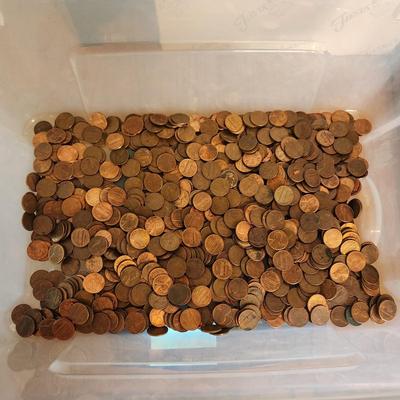 15,350 Grams of Pennies many Before 1982