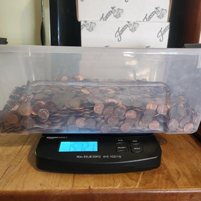 15,350 Grams of Pennies many Before 1982