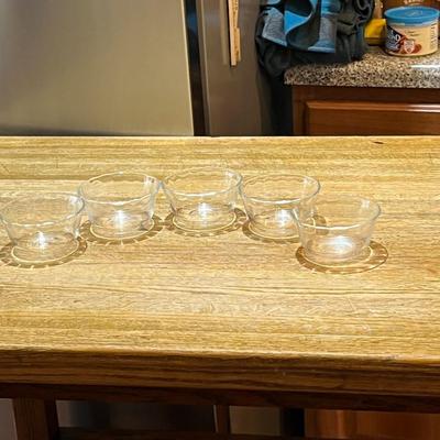 Pyrex Custard Cups Set of 5 (K)