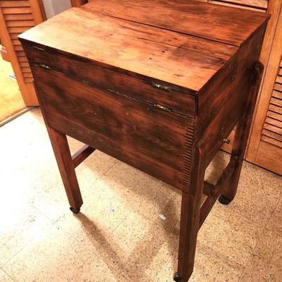 Lot #88 1920's/30's Rolling Office Files Cabinet - "Weis" company