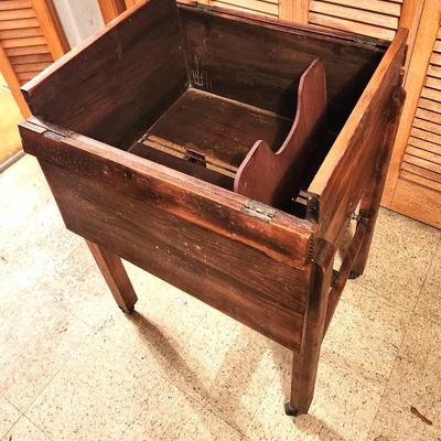 Lot #88 1920's/30's Rolling Office Files Cabinet - "Weis" company
