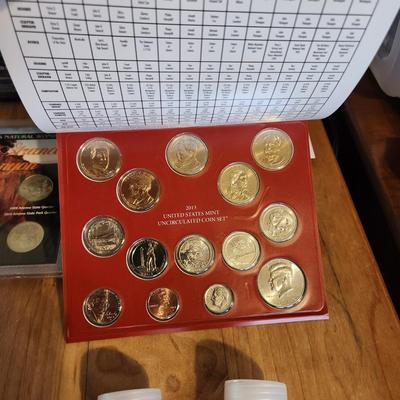 Lot of Collectable United State Coins Sets Buffalo Nickel ,Quarters, Mint UNC Sets