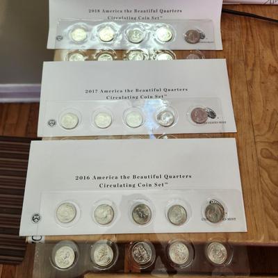 United States Mint 2016,2017,2018 Coin Sets