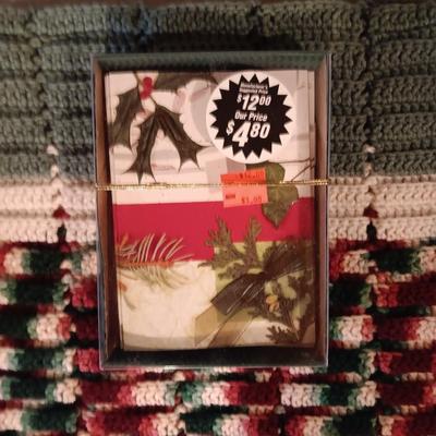 HANDMADE KNIT THROW BLANKET, GREETING CARDS, GIFT WRAPPING SUPPLIES