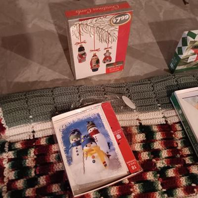 HANDMADE KNIT THROW BLANKET, GREETING CARDS, GIFT WRAPPING SUPPLIES