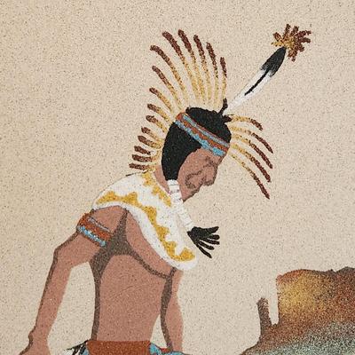 Native American Sand Painting Hoop Dancer