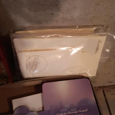 GREETING AND POSTCARDS, SMALL BOXES AND STATIONARY