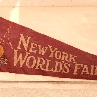 Lot #94 1939 World's Fair Pennant