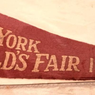 Lot #94 1939 World's Fair Pennant