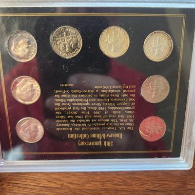 Lot of United States Collectible Coins Silver Nickels ,Dimes, Quarters, Franklin Kennedy half Dollar