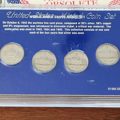 Lot of United States Collectible Coins Silver Nickels ,Dimes, Quarters, Franklin Kennedy half Dollar