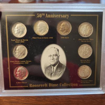 Lot of United States Collectible Coins Silver Nickels ,Dimes, Quarters, Franklin Kennedy half Dollar