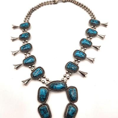 Lot #95 Vintage Goldette "Squash Blossom" Necklace