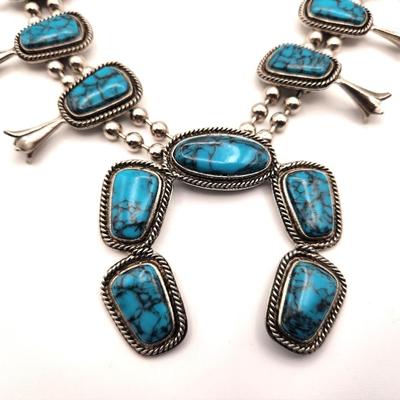Lot #95 Vintage Goldette "Squash Blossom" Necklace