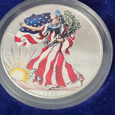 3 American Eagle Silver Dollar Coins 1 oz. Fine Silver