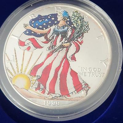 3 American Eagle Silver Dollar Coins 1 oz. Fine Silver