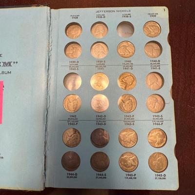 A book of Silver Nickels from 40s-60s.