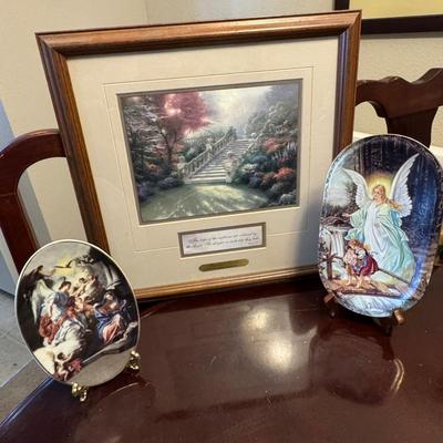 Framed print of "Stairway to Paradise" by Thomas Kinkade.