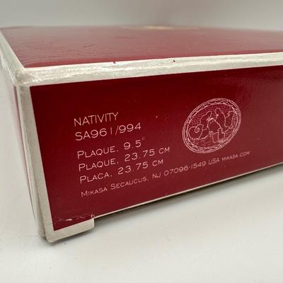 Mikasa Nativity Frosted Oval Platter