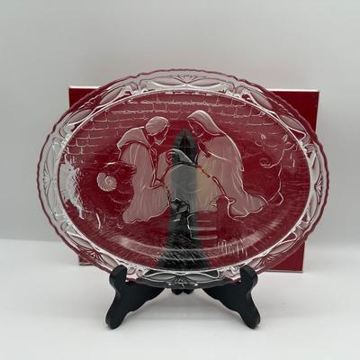 Mikasa Nativity Frosted Oval Platter