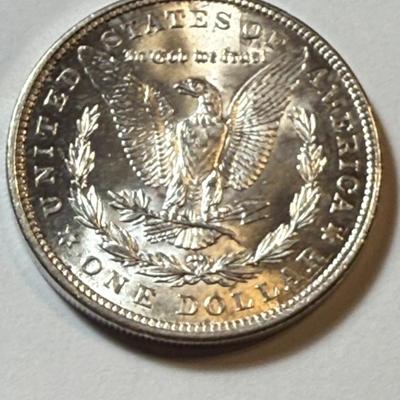 1921-P UNCIRCULATED CONDITION MORGAN SILVER DOLLAR COIN #2 AS PICTURED.