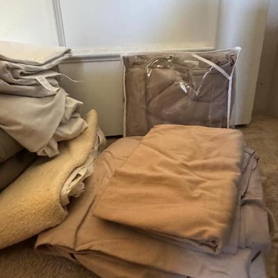 Variety of linens.