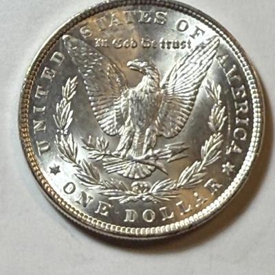 1887-P UNCIRCULATED CONDITION MORGAN SILVER DOLLAR COIN #5 AS PICTURED.