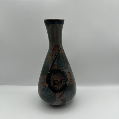 Mexican Hand Painted Pottery Vase
