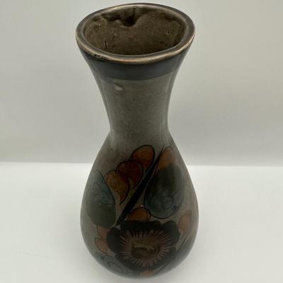 Mexican Hand Painted Pottery Vase