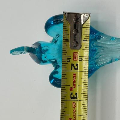 Vintage Aqua Blue Art Glass Nesting Swans Trinket Dishes Set of 3