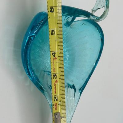 Vintage Aqua Blue Art Glass Nesting Swans Trinket Dishes Set of 3