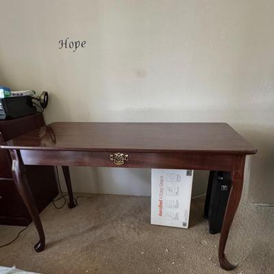 Queen Anne style sofa table or writing desk.