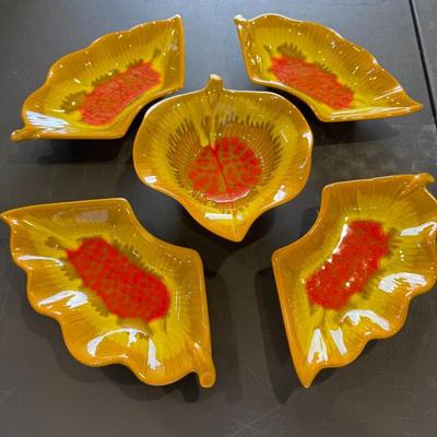 California Pottery Lazy Susan serving set