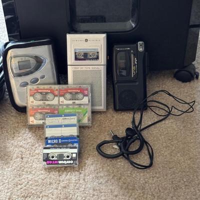 Paper shredder, tapes, recorders and more.