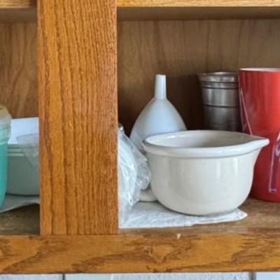 Various culinary and household items.