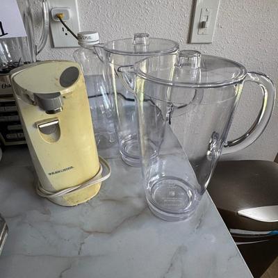 Food storage containers, commonly referred to as Tupperware.