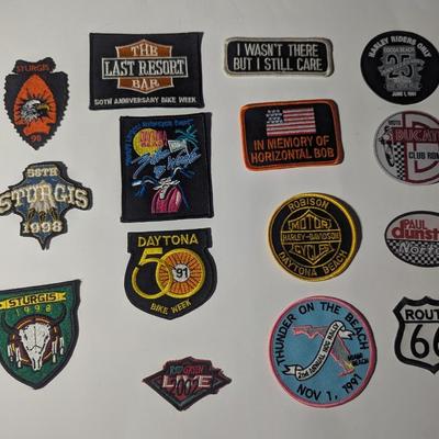 Sale Photo Thumbnail #1658: Variety Of Bike Week Patches #9