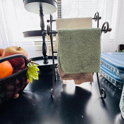 Collection of home decor items.