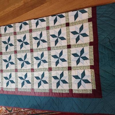 Handmade quilt 8' x 6'6" wide
