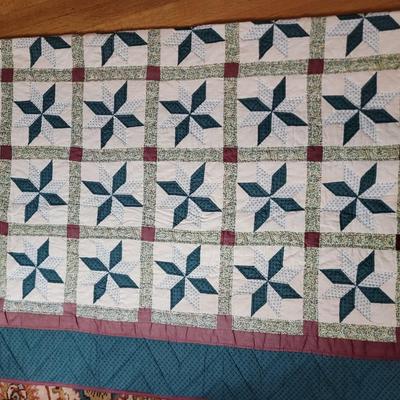 Handmade quilt 8' x 6'6" wide