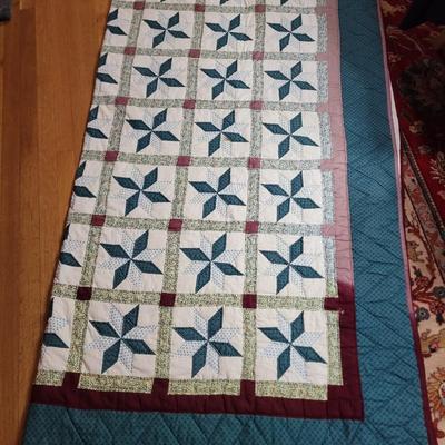 Handmade quilt 8' x 6'6" wide