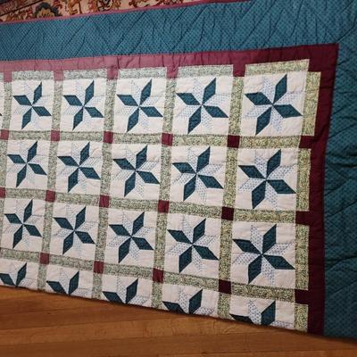 Handmade quilt 8' x 6'6" wide