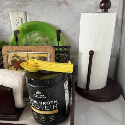 Kitchen, decor and items.