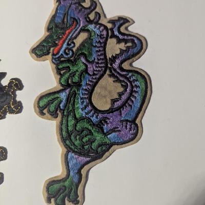 Sale Photo Thumbnail #1670: Embroidery Dragon Sew On Patches #11